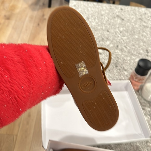 NWT gorgeous Chloe Lauren Crosta fur high top sneakers cosy Eu 41 9.5 - Picture 12 of 12